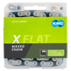 Kmc-Kette X-Flat 12 13V 126L Sram gewachstes Silberschwarz