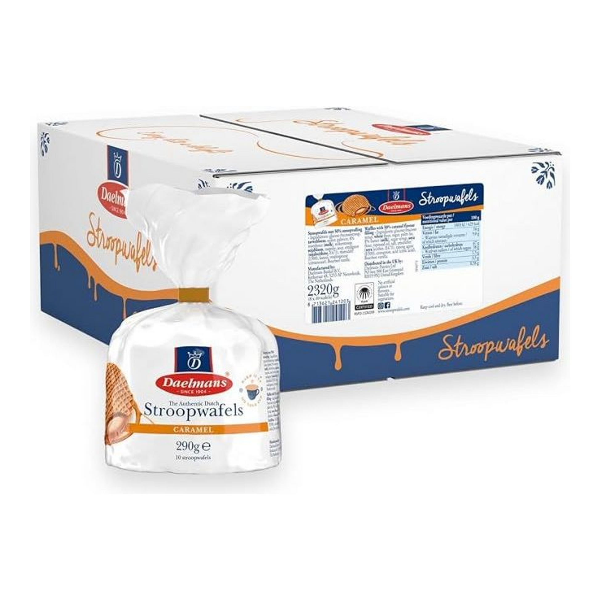 Daelmans Stroopwafels Karamell-Büschelbeutel (8x 290gr)