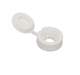 Dachfassaden-Abdeckkappe Kunststoff weiß für Schraube 5mm | 100 Stück - 6305.50.20501