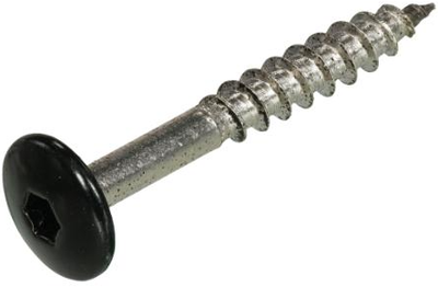 Dachfassaden-Farbkopfschraube Edelstahl-A2 schwarz RAL9005 4,8x38 | 50 Stück - 6304.30.37523