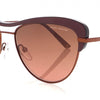 Sonnenbrille DHS253 Damen oval Edelstahl Kat. 3 dunkelrot