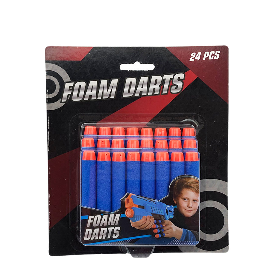 Dartpistole Darts blau Nachfüllung 24 Stück