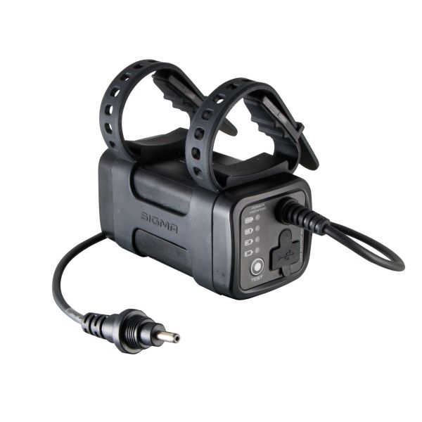 Sigma buster 2000 lumen helmlampe akku li-on ladegerät fernbedienung