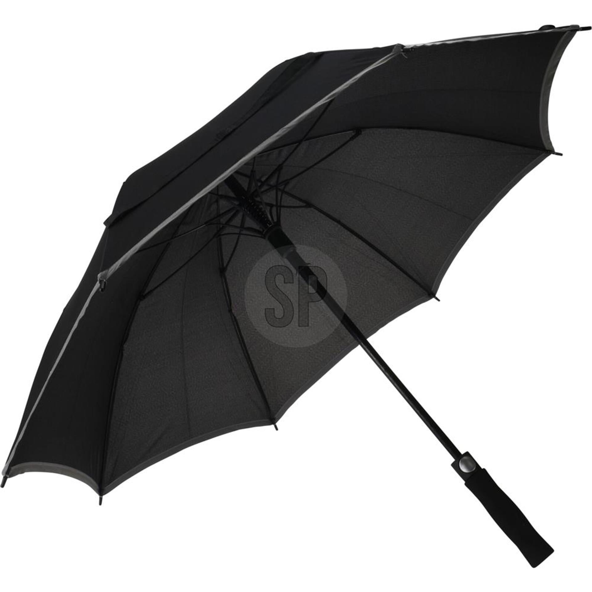 Pioneer Regenschirm schwarz mit grauem Rand ø104cm