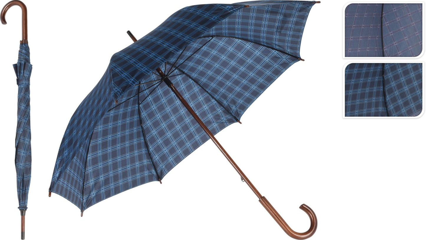 Regenschirm kariert 104cm