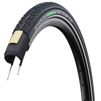 Schwalbe Motion Road Cruiser 28x1,40 700x35c (37-622) verkabelt Active Line Grün Schwarz+Reflex