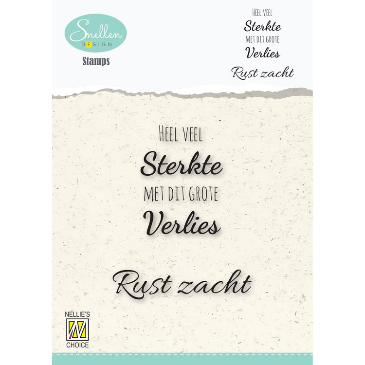 Nellies Wahl • Clear Stamp Niederländische Kondolenztexte Nr. 1