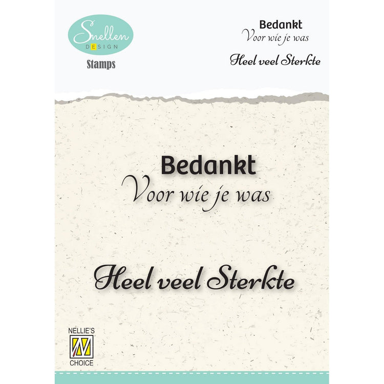 Nellies Wahl • Clear Stamp Niederländische Kondolenztexte Nr. 4