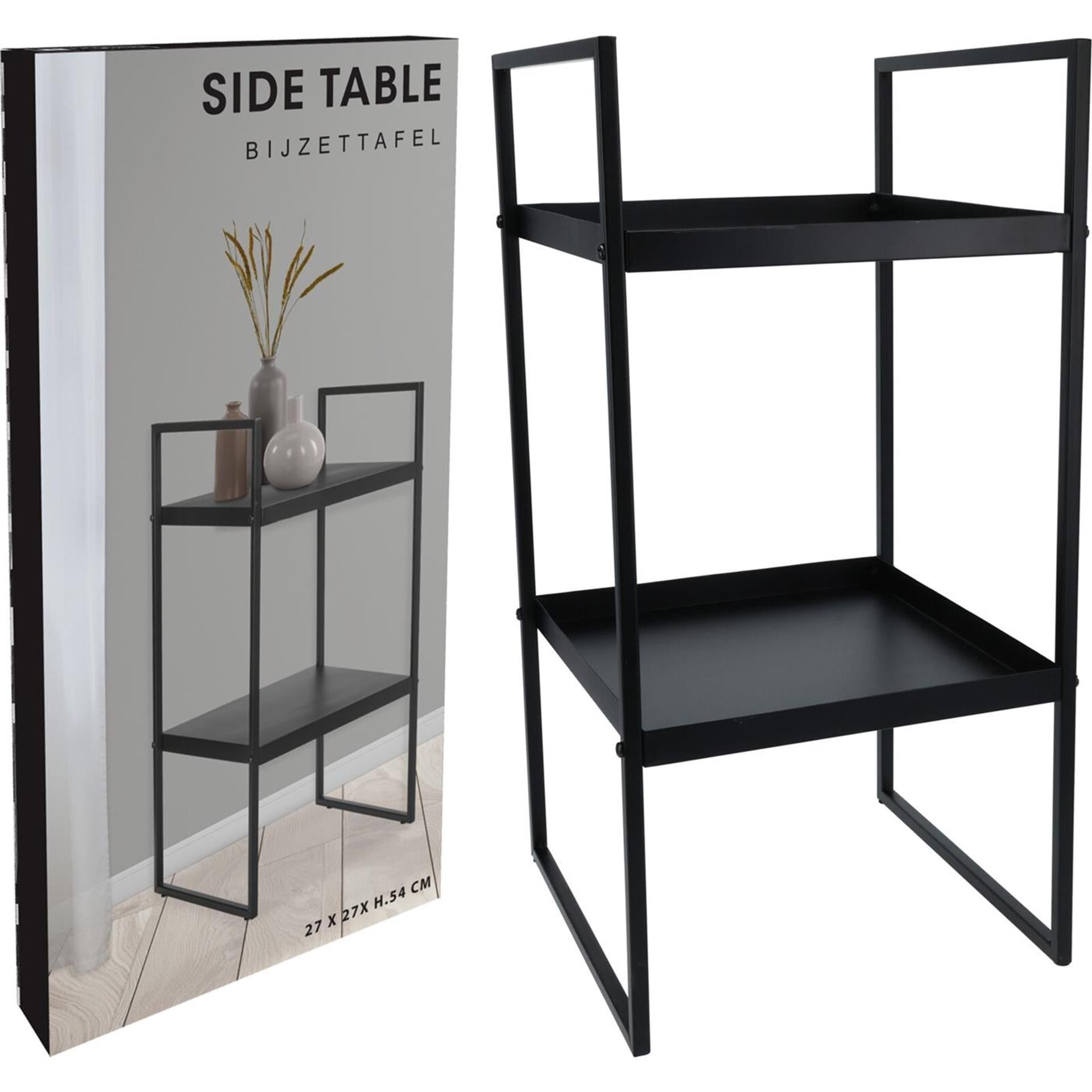 Home-Styling-Beistelltisch aus Metall, 27 x 27 x 54 cm