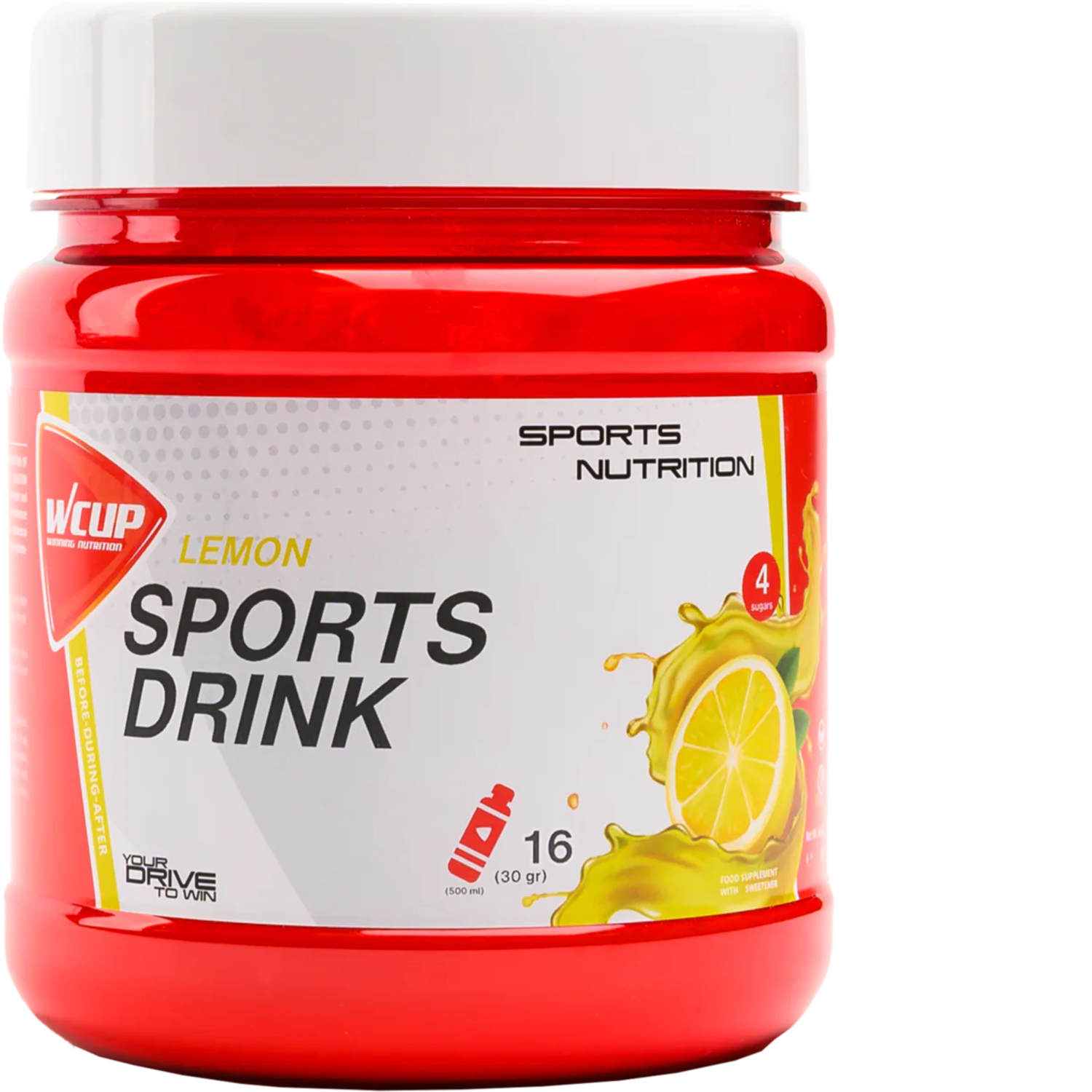 WCUP - Sportgetränk Zitrone 480 Gramm
