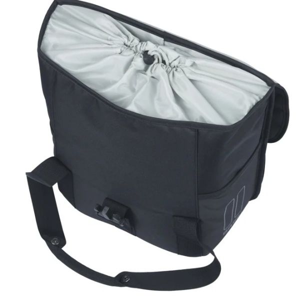 Basilikum Fahrradbeutel nur schwarz 16l