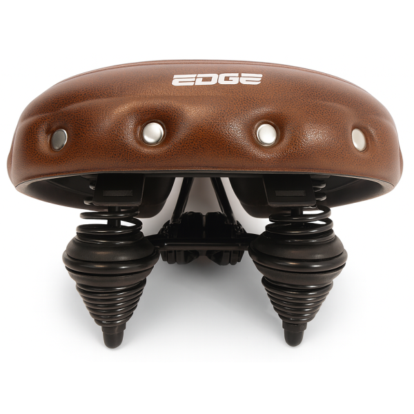Edge Fahrrad Sattel Urban XL Wave Braun