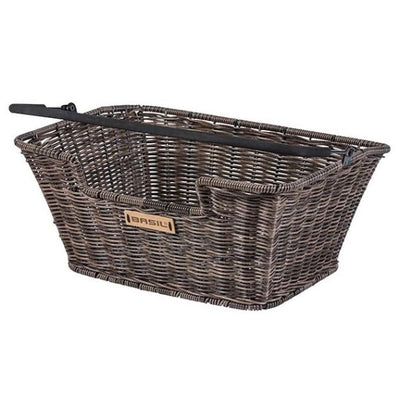 Basil Capri Rattan Look - Fahrradkorb - hinten - braun