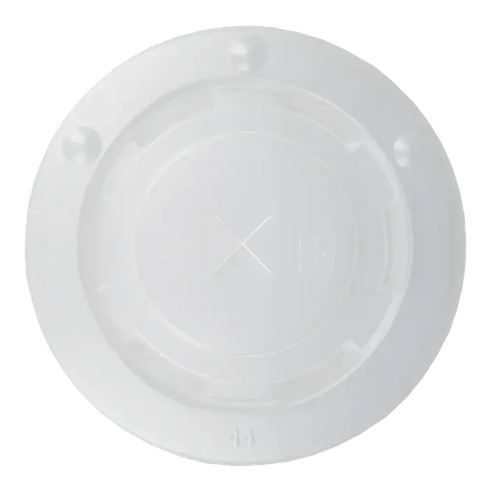 Deckel Milchshakebecher flach mit Kreuz 90mm Kunststoff (50 Stück)