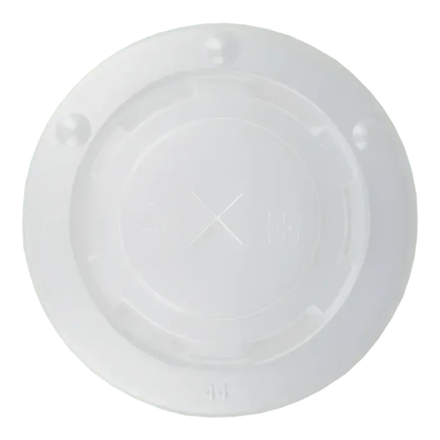 Deckel Milchshakebecher flach mit Kreuz 90mm Kunststoff (50 Stück)