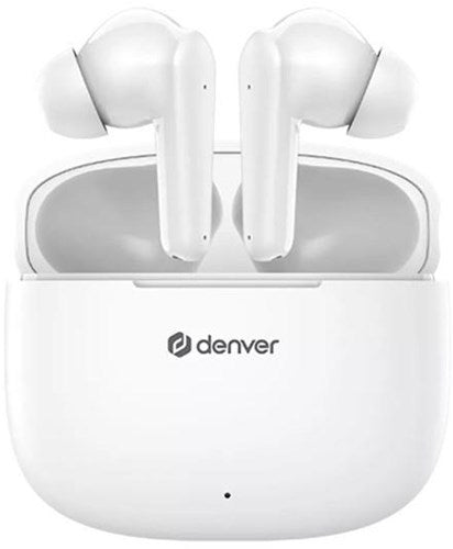 Denver kabellose Bluetooth-Ohrhörer kompakt + Ladeetui weiß – 7120860