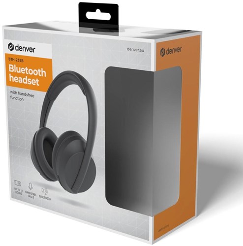 Denver kabelloses Headset Bluetooth mattschwarz – 7120870