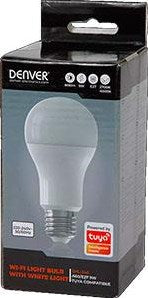 Denver LED-Gläser, mattweiß, E27, 9 W, dimmbar, intelligentes WLAN, Tuya – LED5010