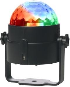Denver LED Partylampe Disco 4W 7 Funktionen +ab schwarz - 9700210