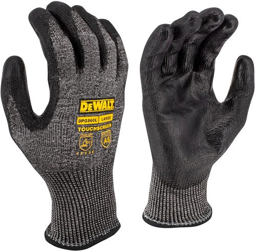 Dewalt 13g A4 Touch L Arbeitshandschuh mit A4-Schnittfestigkeit – DPG860Leu