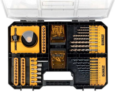 Dewalt Zubehör 100-teiliges Schrauben-, Bohrer- und Lochsägen-Set | dt71569-qz