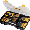 Dewalt Zubehör 100-teiliges Schrauben-, Bohrer- und Lochsägen-Set | dt71569-qz