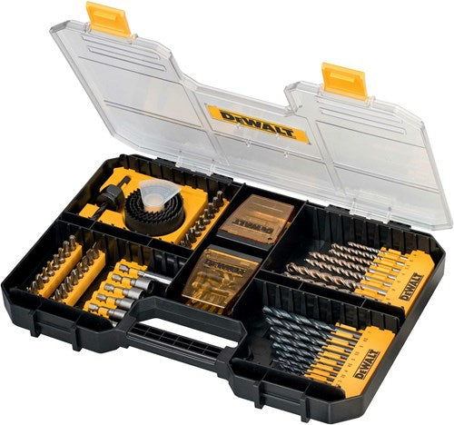 Dewalt Zubehör 100-teiliges Schrauben-, Bohrer- und Lochsägen-Set | dt71569-qz