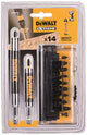 Imp Dewalt Zubehör 14-teiliges Act-Torsion-Schraubendreher-Bit-Set mit Schraubenführung – dt70512t-qz