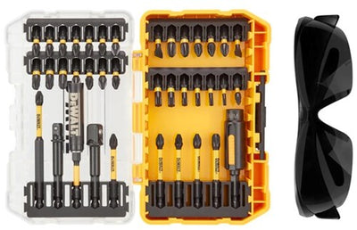 Dewalt Zubehör 38-teiliges Flextorq-Schraubendreher-Bit-Set mit Sonnenbrille | im harten Fall - dt70740t-qz