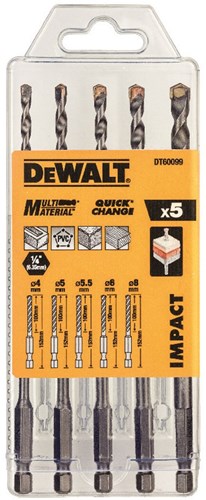Imp Dewalt Zubehör 5-teiliges Act-Steinbohrer-Set – dt60099-qz