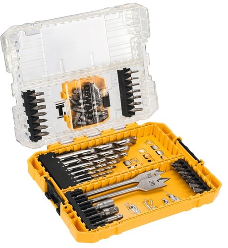 Dewalt Zubehör 56-teiliges HSS-G Metallschrauben- und Bohrerset | im harten Fall - dt70757-qz