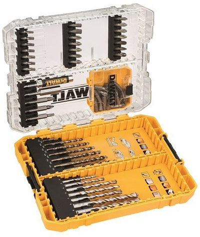 Dewalt Zubehör 63-teiliges Betonbohrer- und Metallbohrer-Set | extrem | hss-g | extrem 2 | im harten Fall - dt70759-qz