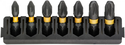 Imp Dewalt Zubehör-Bit-Set | Halter + Torsion wirken | 25mm | pz1 x2, pz2 x3, pz3 x2 - dt70812-qz
