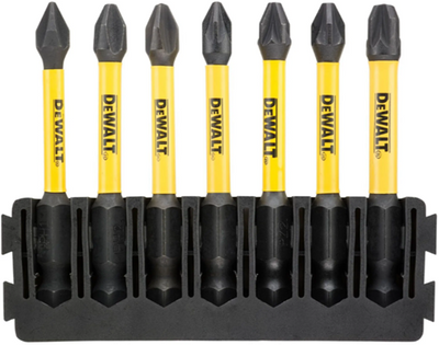 Imp Dewalt Zubehör-Bit-Set | Halter + Torsion wirken | 57mm | pbitset | h1 x1, pbitset | h2 x2, pz1 x1, pz2 x2, pz3 x1 - dt70819-qz