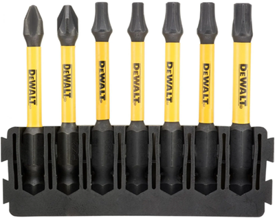 Imp Dewalt Zubehör-Bit-Set | Halter + Torsion wirken | 57mm | pbitset | h2 x1, pz2 x1, t20 x2, t57 x2, t30 x1 - dt70820-qz
