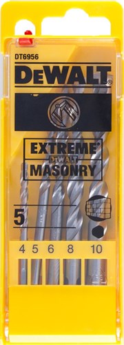 Dewalt Zubehör Kassetten-Betonbohrer Extreme 5-teilig 4,5,6,8,10 mm – dt6956-qz