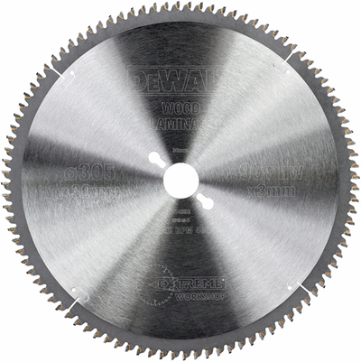 Dewalt Kreissägeblatt für Laminat | extrem | ø 305mm Achsloch 30mm 96t - dt4290-qz
