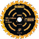 Dewalt Zubehör Kreissägeblatt 165 x 20 x 24 Zähne, Kerbe 1,65 mm – dt10624-qz