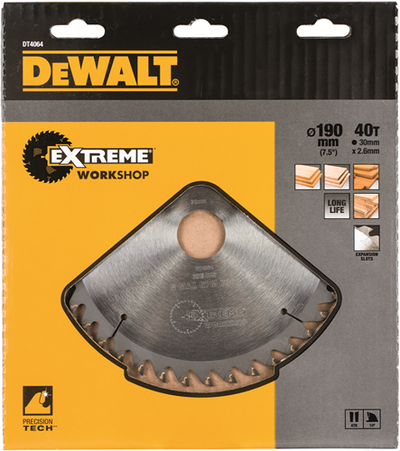 Dewalt Zubehör Kreissägeblatt S40 190x30x40t - DT4064-QZ