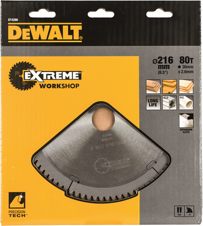 Dewalt Zubehör Kreissägeblatt S40 216x30x80t - dt4286-qz