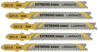 Dewalt Zubehör Stichsägeblatt BIM Extreme für schnelles Sägen in Holz und Laminat (T101BIF) – DT2080-QZ