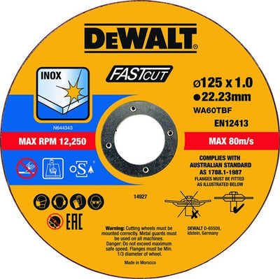 Dewalt Zubehör Trennscheibe Metall 125x1x22,2mm 100 Stück - dt20540-qz