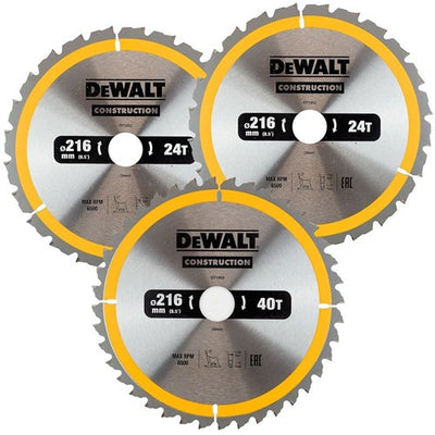 Dewalt-Zubehör dt1962 | Kreissägeblatt | 216x30mm | 3er-Pack – dt1962-qz