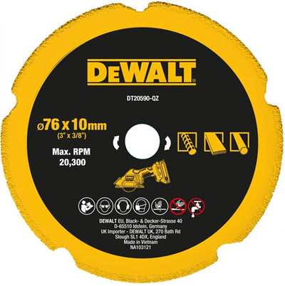 Dewalt Zubehör dt20590-qz Diamantklinge | Multimaterial | 76x20mm - dt20590-qz
