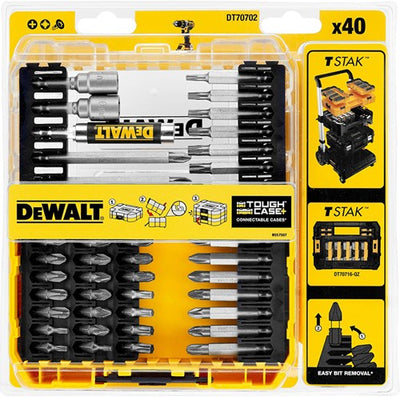 Dewalt-Zubehör dt70702-qz | 40-teiliger Bitsatz in Kassette – dt70702-qz