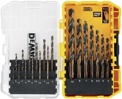 Dewalt-Zubehör dt70728-qz | 19-teiliges HSS-Metallbohrer-Set | im Hartschalenkoffer - dt70728-qz