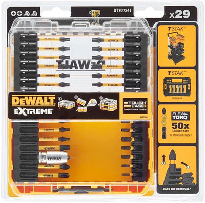 Dewalt-Zubehör dt70734t-qz | 29-teiliges Flextorq-Schraubendreher-Bit-Set – dt70734t-qz