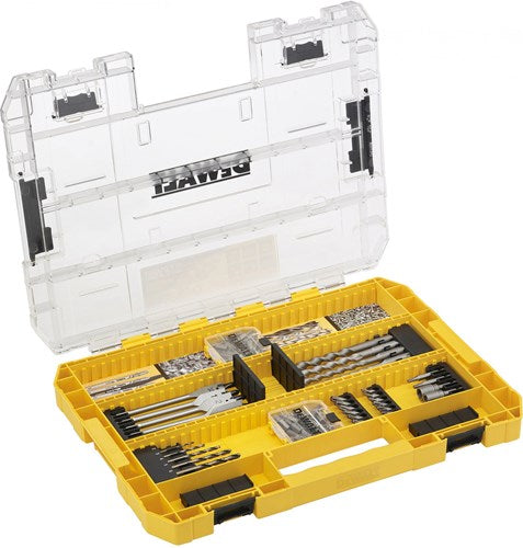 Dewalt-Zubehör dt70763-qz | 85-teiliges Set, Schnellbohrer, Metallbohrer, SDS+ Beton, Torx-Bits, robuster Koffer – dt70763-qz