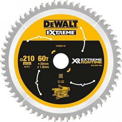 Dewalt Zubehör dt99567 xr Kreissägeblatt 210 x 30 mm 60 Zähne – dt99567-qz