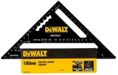 Dewalt Zubehör dwht25227-0 Konstruktionsdreieck | Geschwindigkeitsquadrat | 180mm | metrisch – dwht25227-0